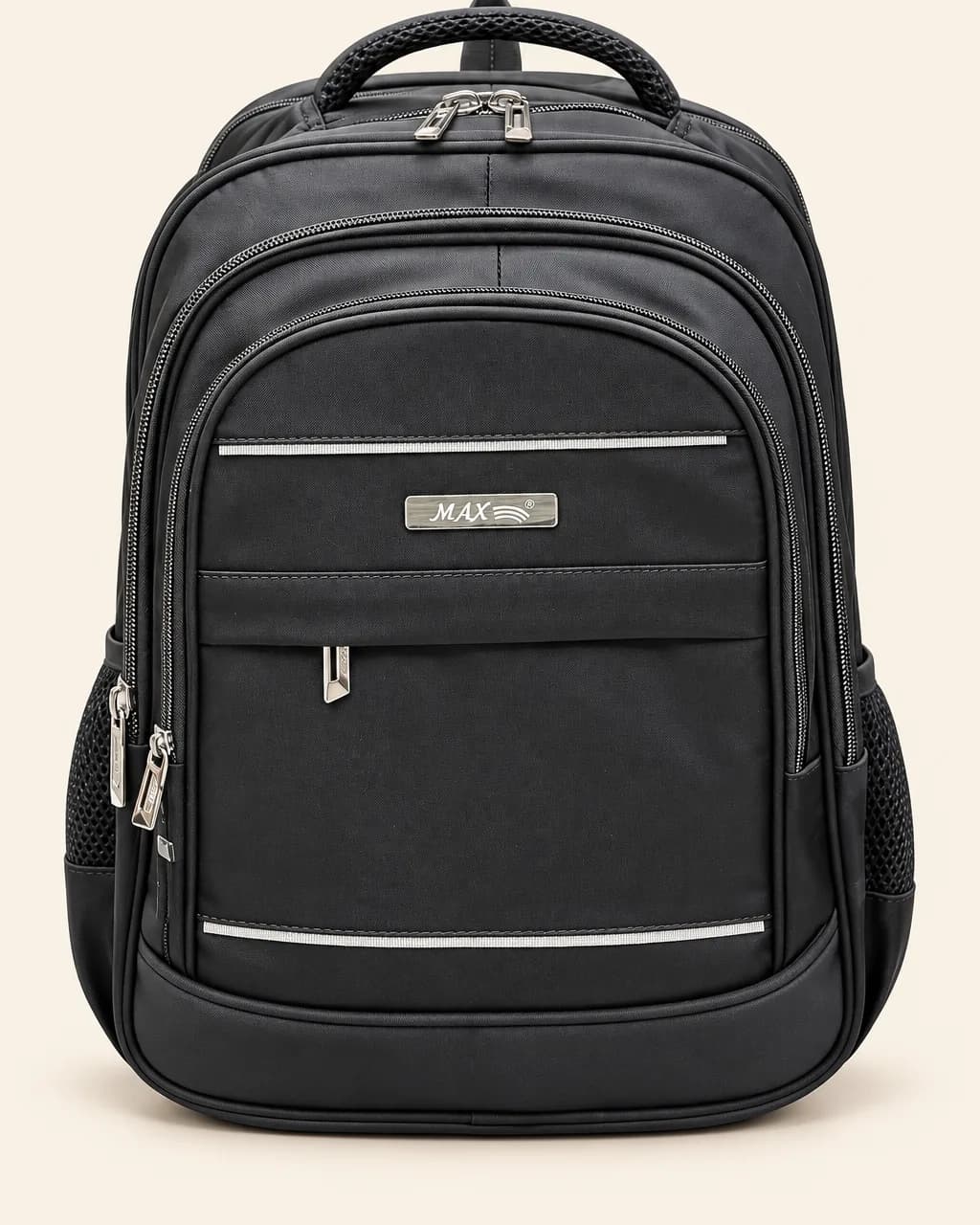 Reflective Travel Backpack — studio packshot