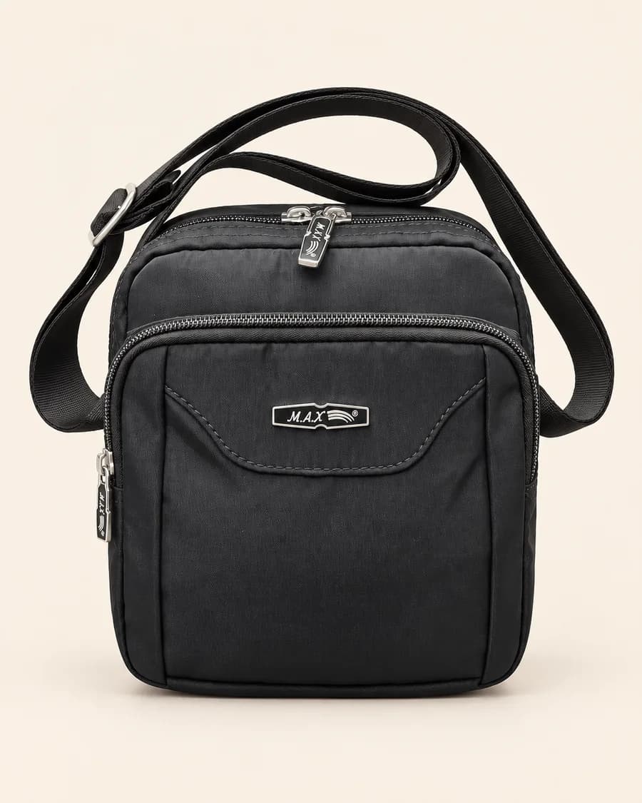 Zip Shoulder Bag — studio packshot
