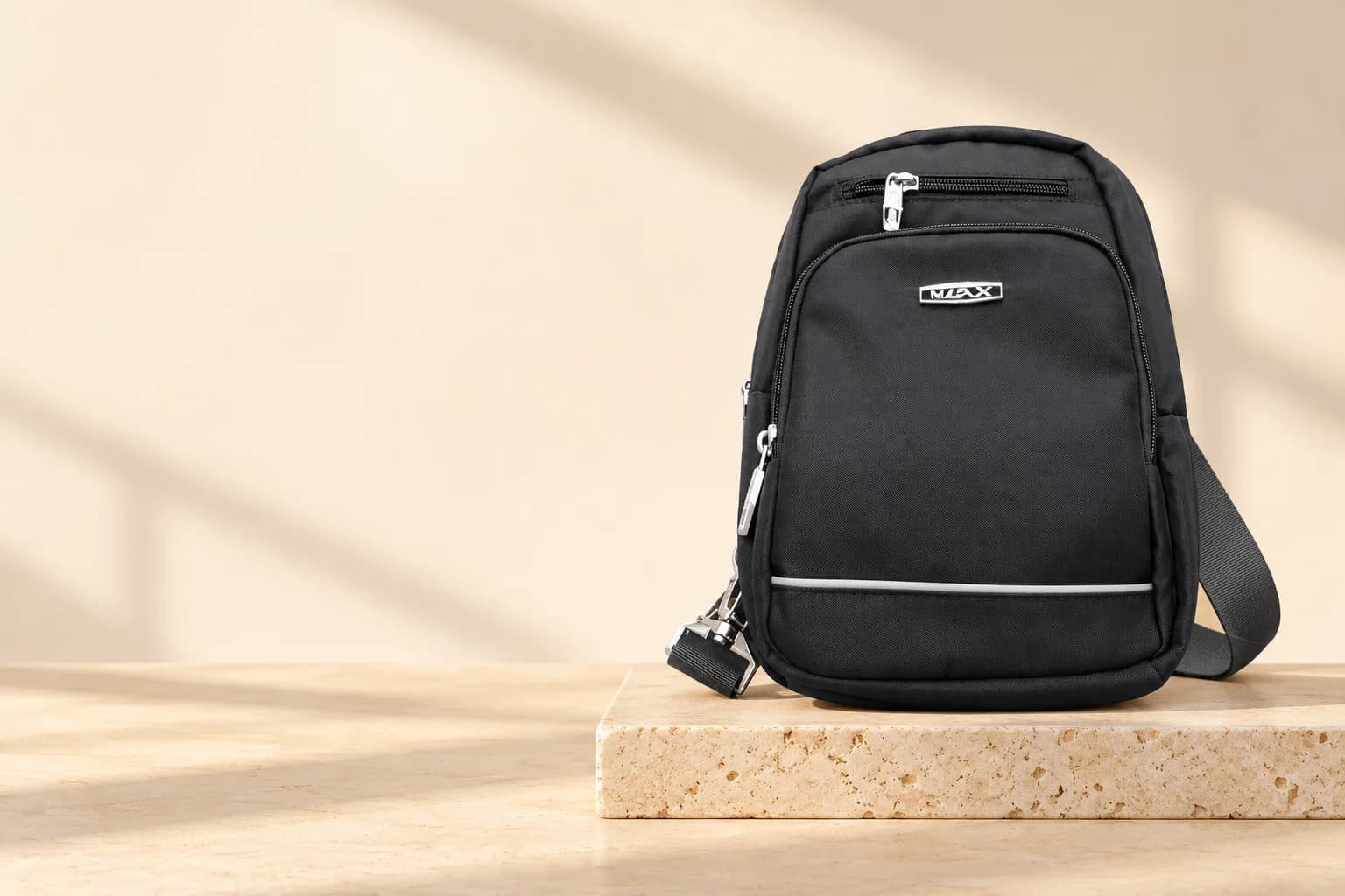 M-51 Sling Bag on a travertine block